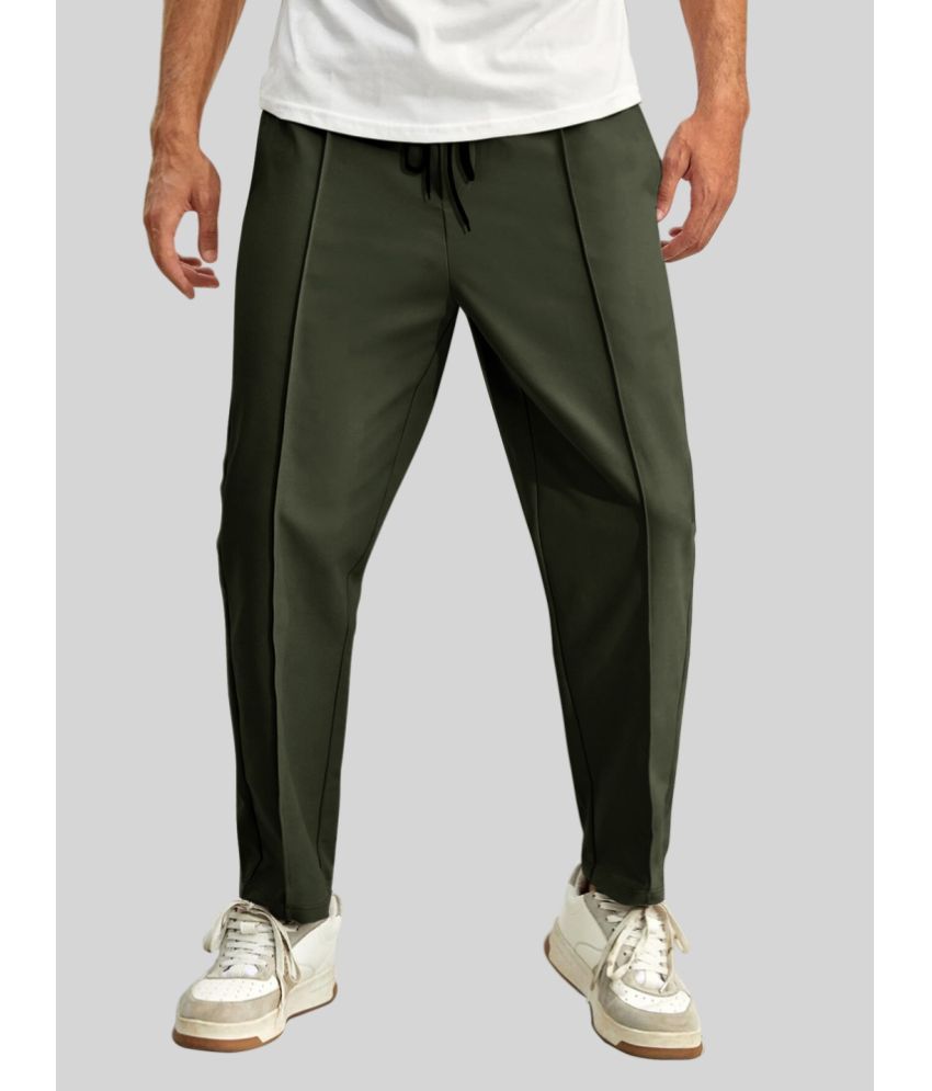     			Eyebogler Dark Green Polyester Blend Men's Trackpants ( Pack of 1 )