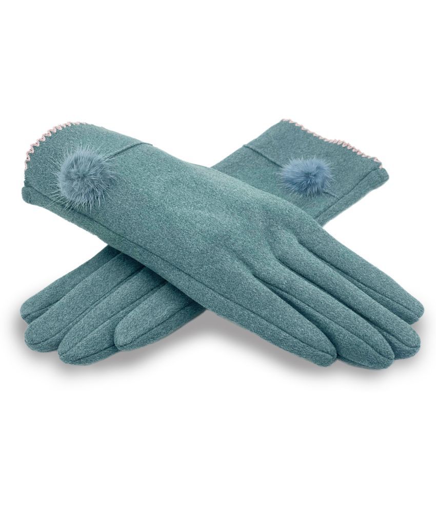     			Alamos Green Women's Woollen Gloves ( Pack of 1 )