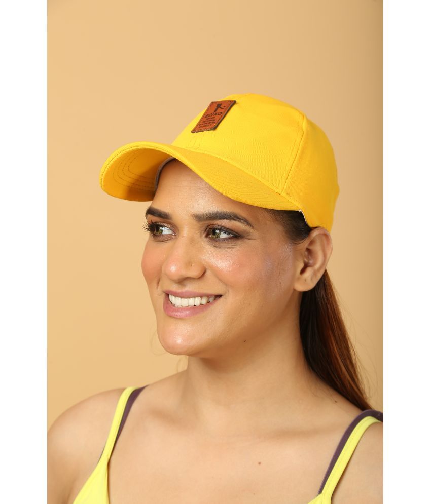     			Alamos Yellow cotton Women's Cap ( Pack of 1 )