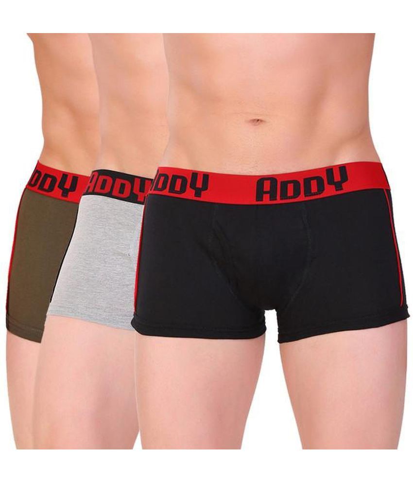     			TT Pack of 3 Cotton Blend Trunks For Men's ( Multicolor1 )