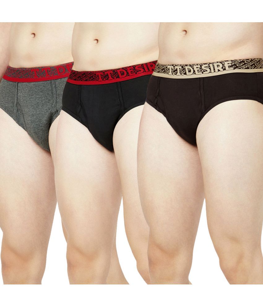     			TT Pack of 3 Cotton Briefs For Men's ( Multicolor )