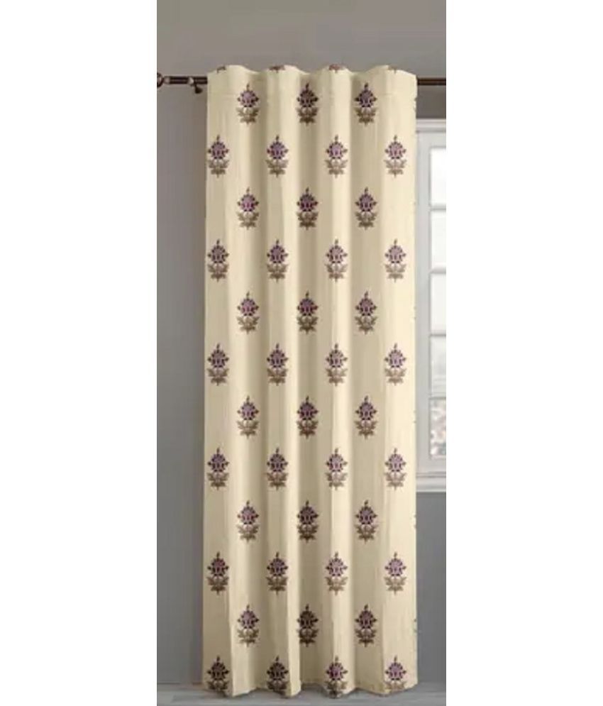     			V21 decod Graphic Room Darkening Eyelet Curtain 7 ft ( Pack of 1 ) - Brown