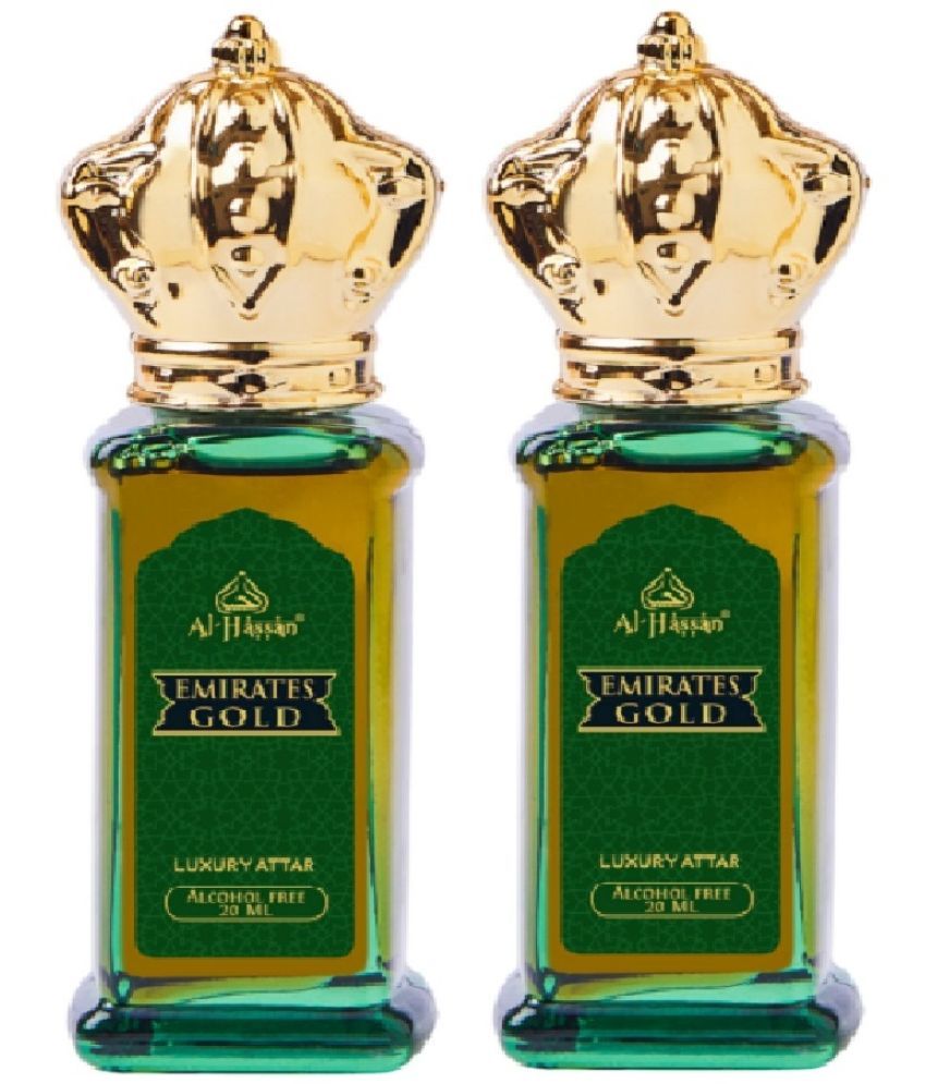     			Al - Hassan Musk Non- Alcoholic Miniature Attar ( Pack of 2 )