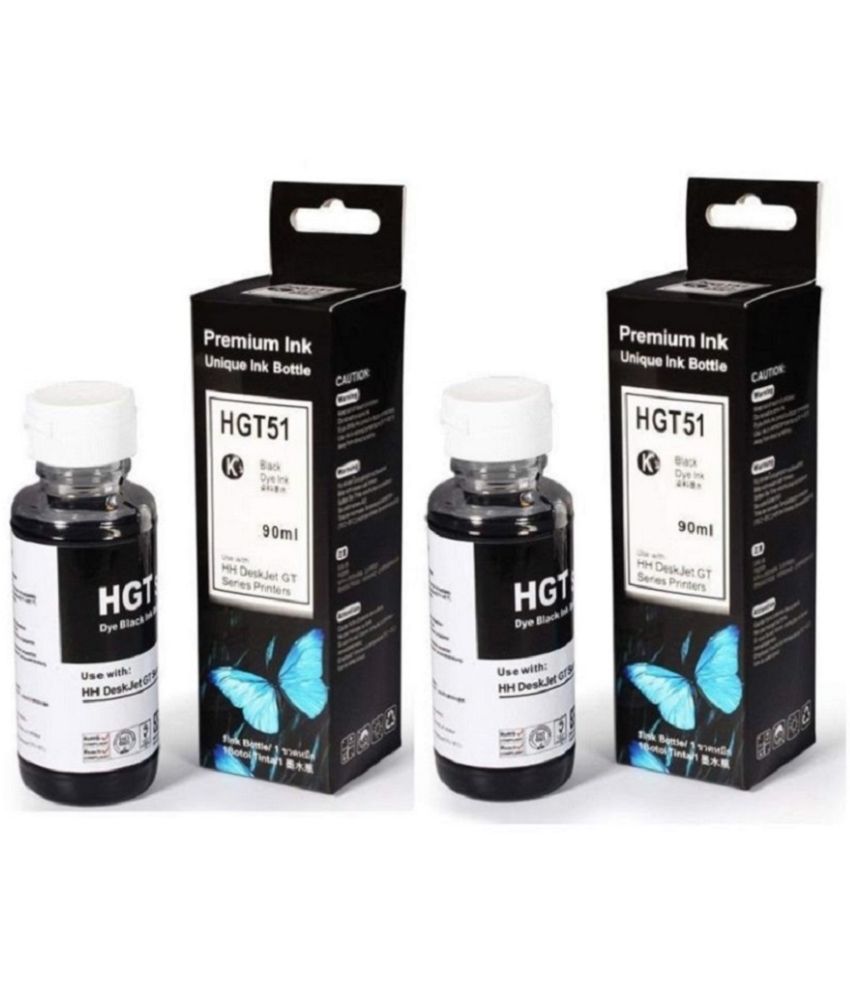     			KALAR GT51 For 410 Black Ink ( 90 ml ) Pack of 2 For H_P 310, 315, 319, 410, 415, 419, GT5810, GT5820, GT5821