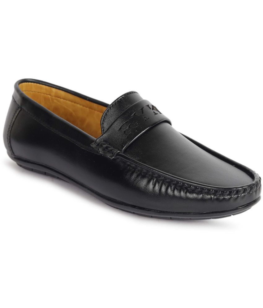     			RYKO Black Men's Slip on