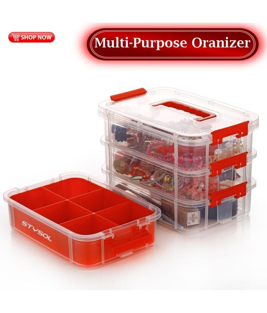     			Stysol Multi-Purpose Box  Plastic Multicolor Multi-Purpose Container ( Set of 1 )