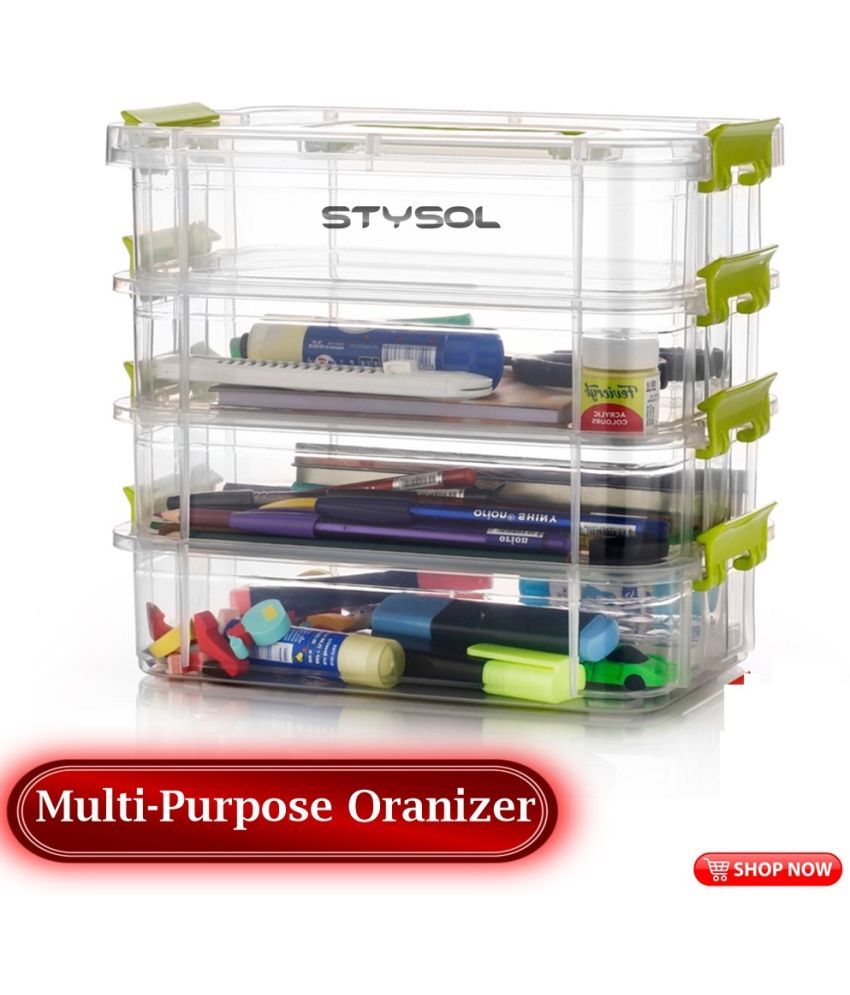     			Stysol Multi-Purpose Box  Plastic Multicolor Multi-Purpose Container ( Set of 1 )