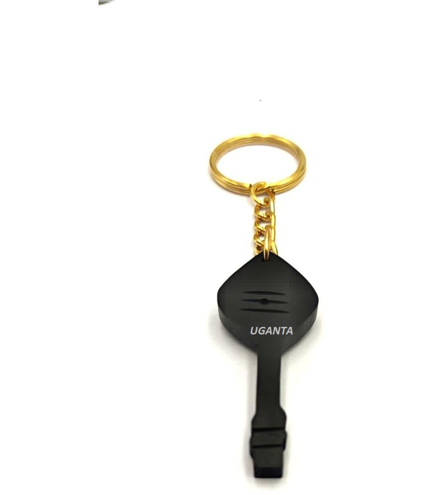     			YASH GEMS Black Wood Keychain - Pack of 1