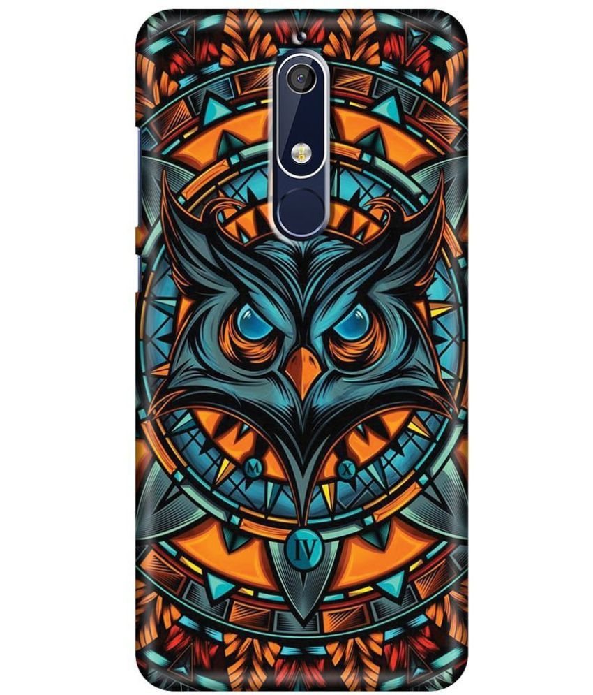     			hello case Multicolor Printed Back Cover Silicon Compatible For Nokia 5.1 ( Pack of 1 )