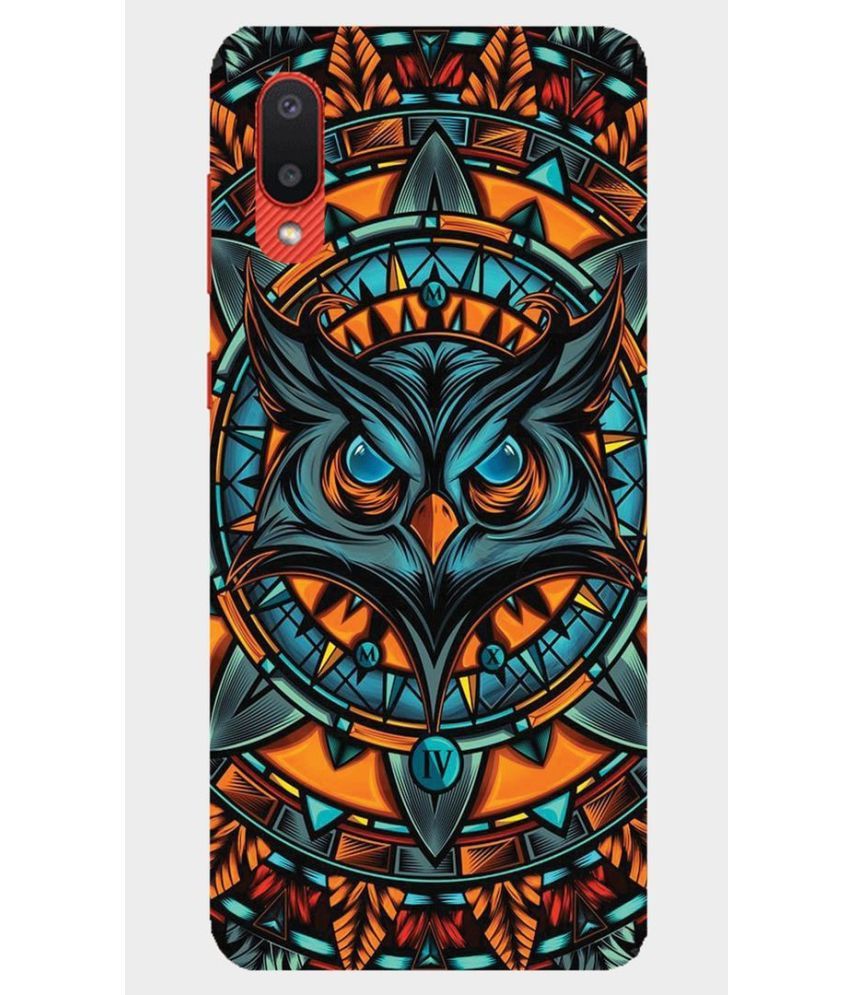     			hello case Multicolor Printed Back Cover Silicon Compatible For Samsung Galaxy A02 ( Pack of 1 )