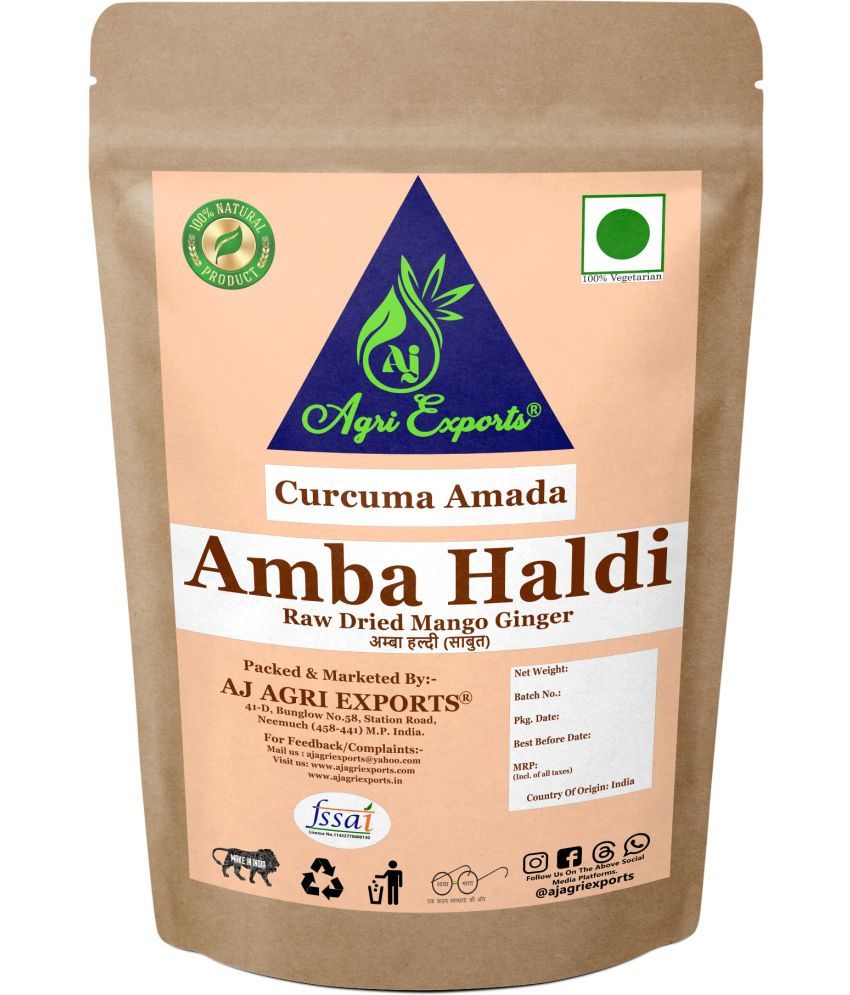     			AJ AGRI EXPORTS Amba Haldi - Mango Ginger - Curcuma Aromatica - Wild Turmeric 100 gm