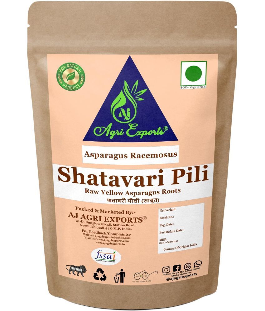     			AJ AGRI EXPORTS Shatavari Pili - Shatavari Yellow - Asparagus Racemosus 200 gm