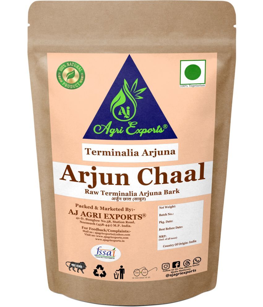     			AJ AGRI EXPORTS Raw Arjun Bark - Arjun Ki Chaal - Terminalia Arjuna Bark 100 gm