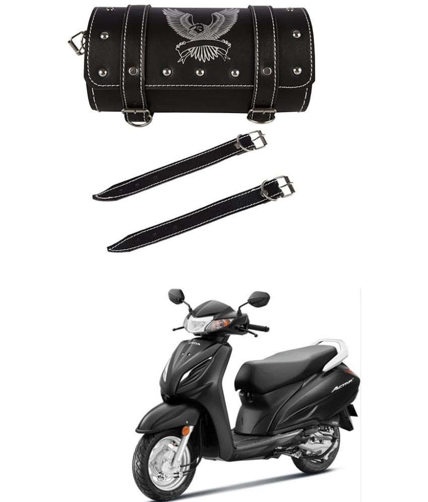     			BuddyBuzz One-side Black Leatherette Tool Bag Eagle For Honda Activa 6G