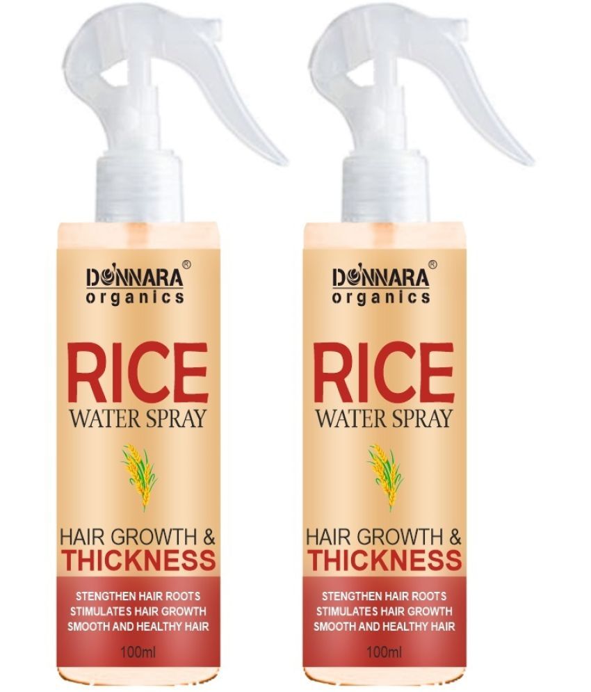     			Donnara Organics Rice Water Hair Spray For Hair Thickness & Hair Strengthen Hair Sprays 100 mL Pack of 2