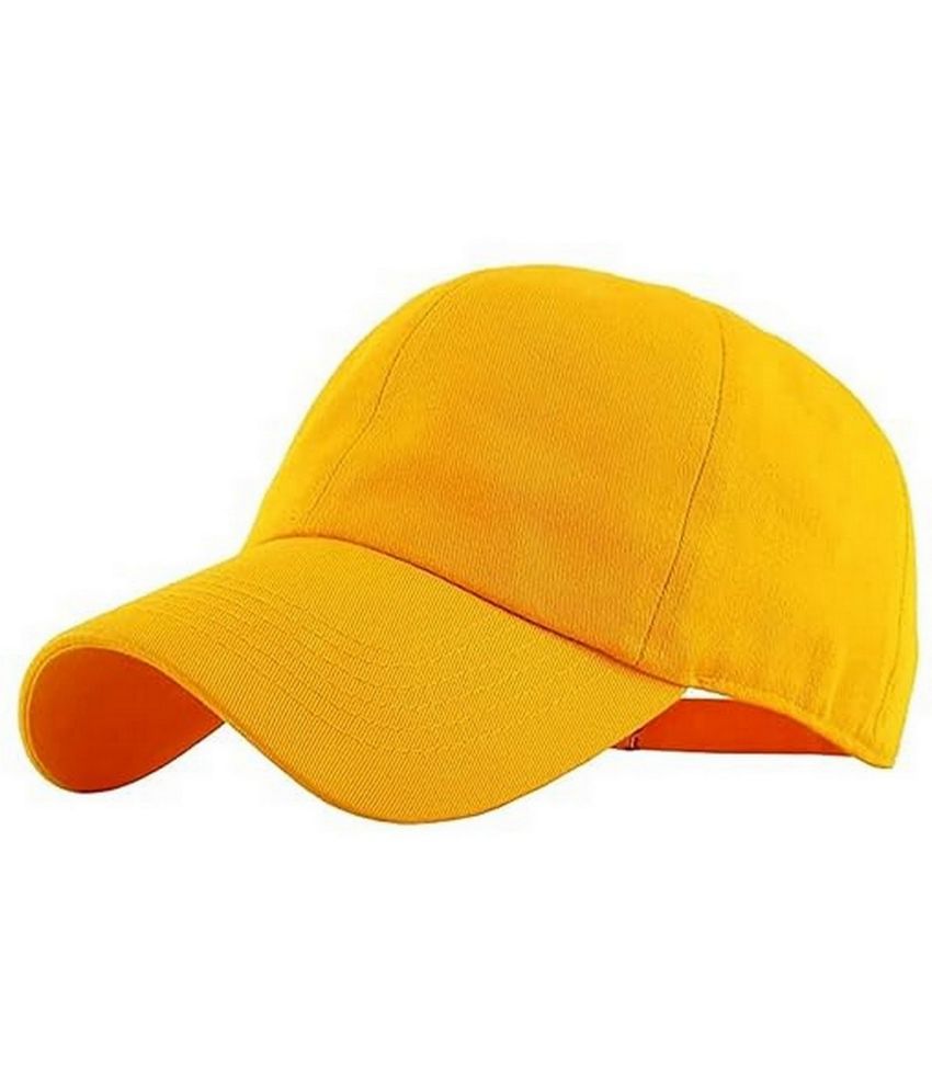     			Infispace Pack of 1 Cotton Men's Cap ( Yellow )