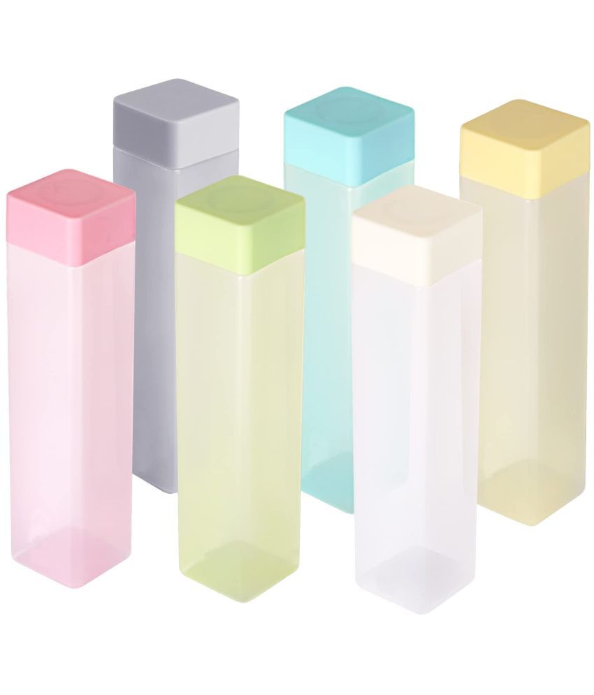     			Stysol Frosty Water Bottel  Multicolour Plastic Fridge Water Bottle 1000 mL ( Set of 6 )