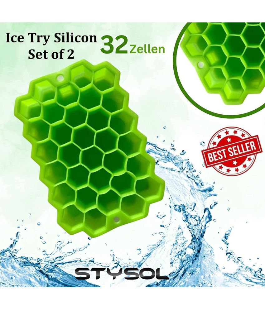     			Stysol Silicone ice Tray Light Green 2 Pcs