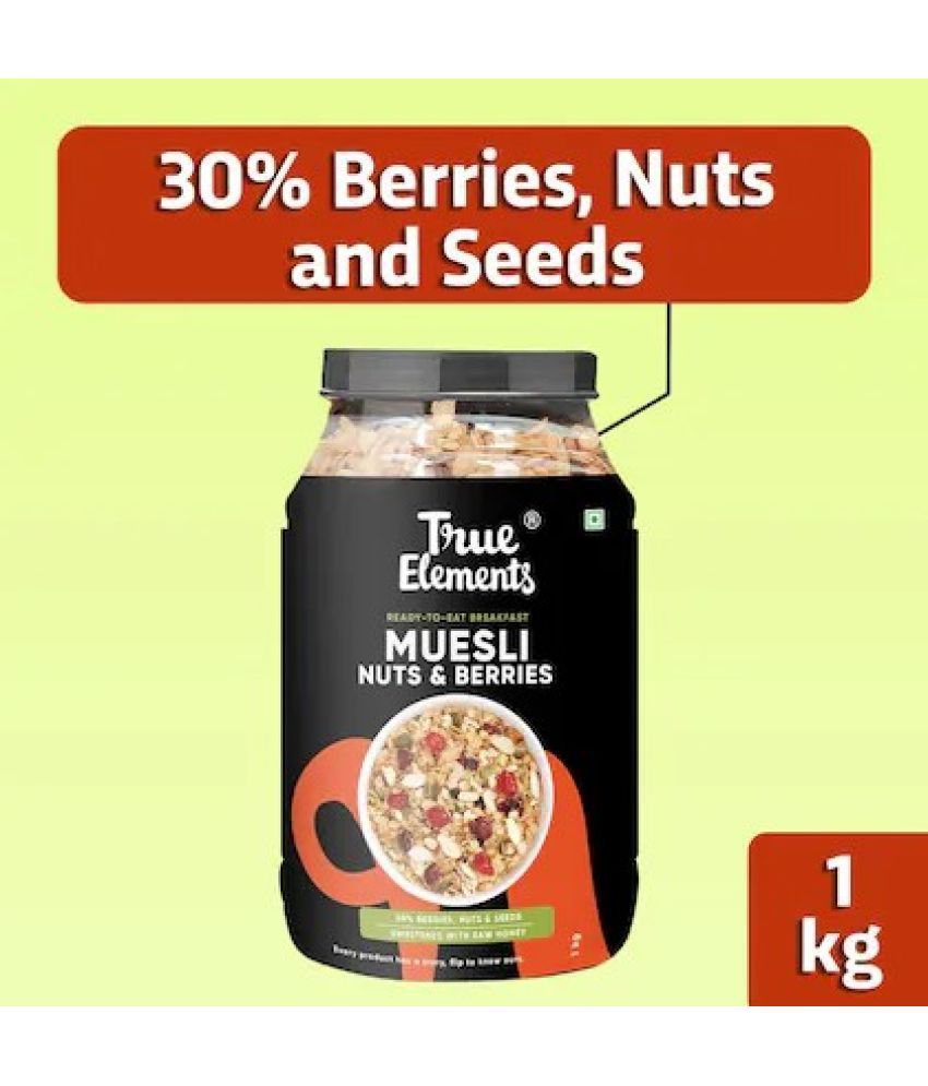     			True Elements Crunchy Nuts & Berries Muesli 1 kg