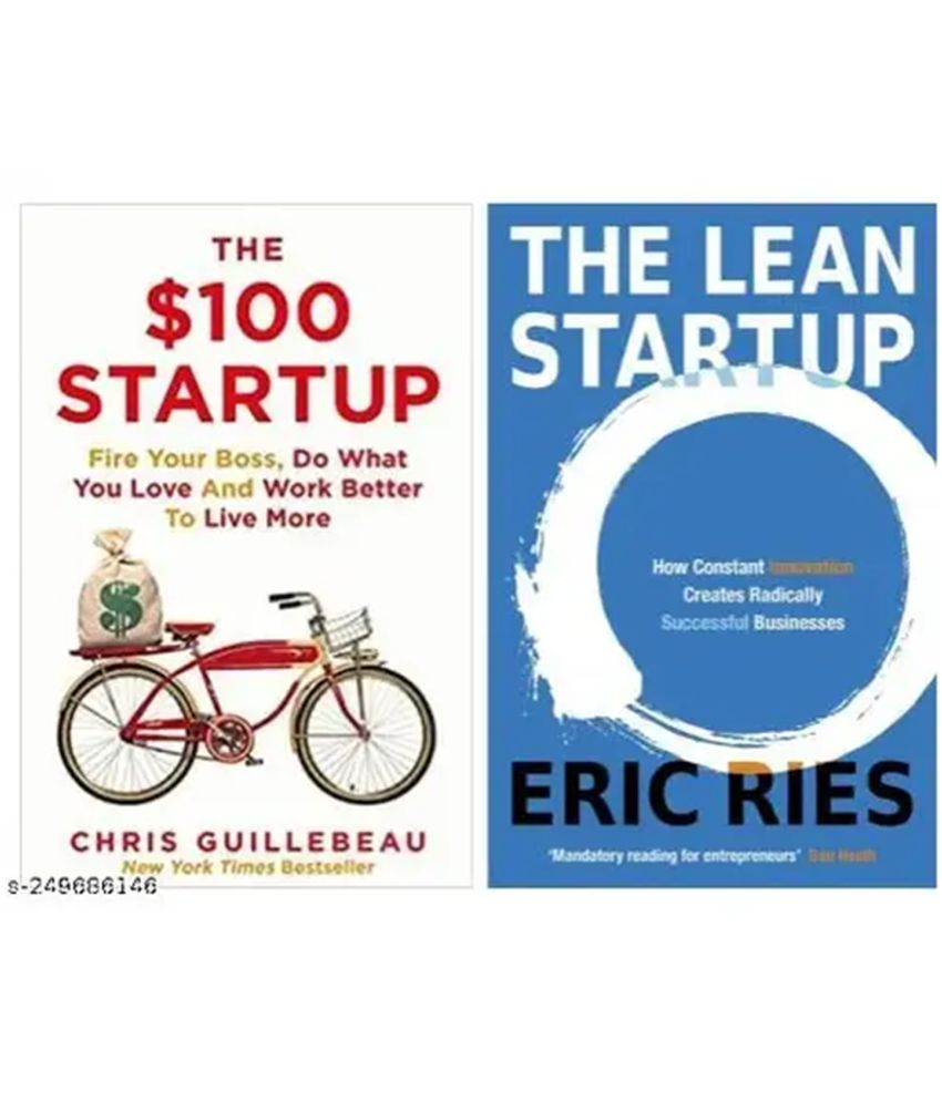     			Set Of 2 Books The Lean Startup + The ,100 Startup (Paperback, Eric Ries + Chris Guillebeau)