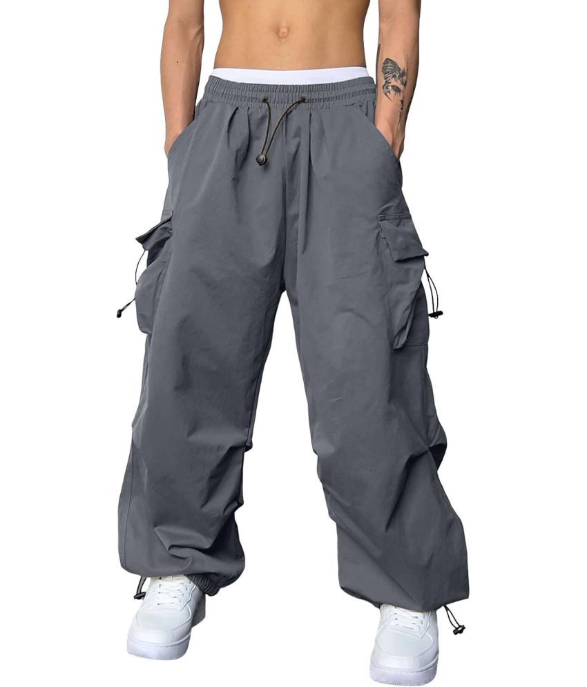     			TOROLY Oversize Flat Men's Joggers - Dark Grey ( Pack of 1 )