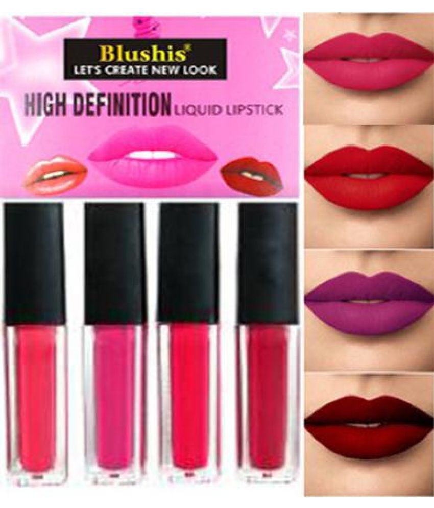     			BLUSHIS Red Matte Lipstick 0.12