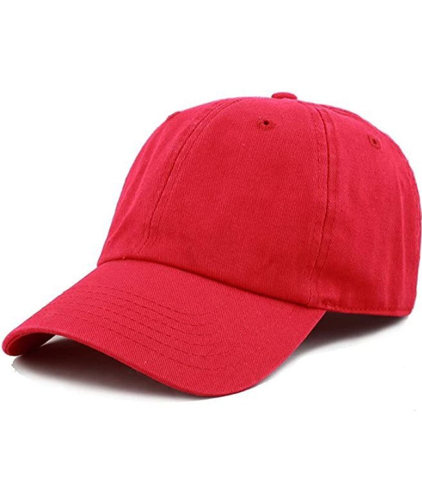     			Bolax Pack of 1 Cotton Men's Cap ( Red )