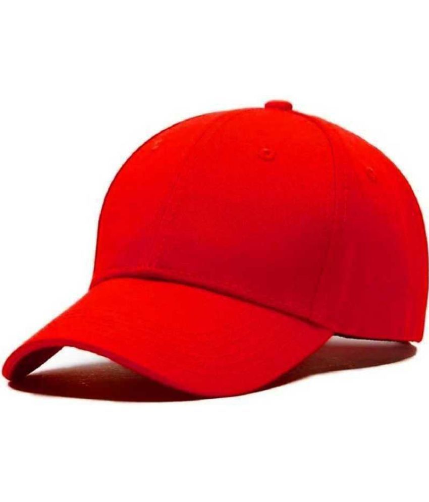     			Bolax Pack of 1 Cotton Men's Cap ( Red )