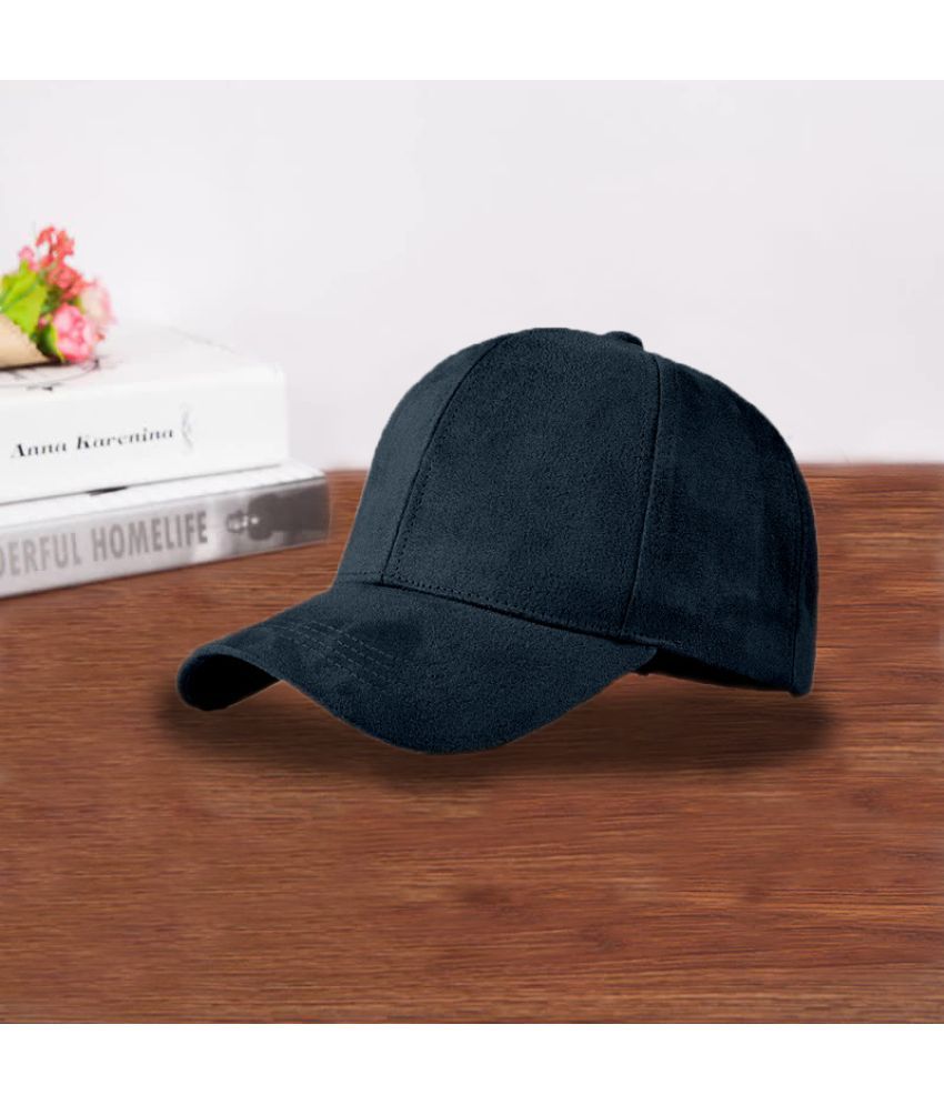     			Bolax Pack of 1 Suede Men's Cap ( Blue )