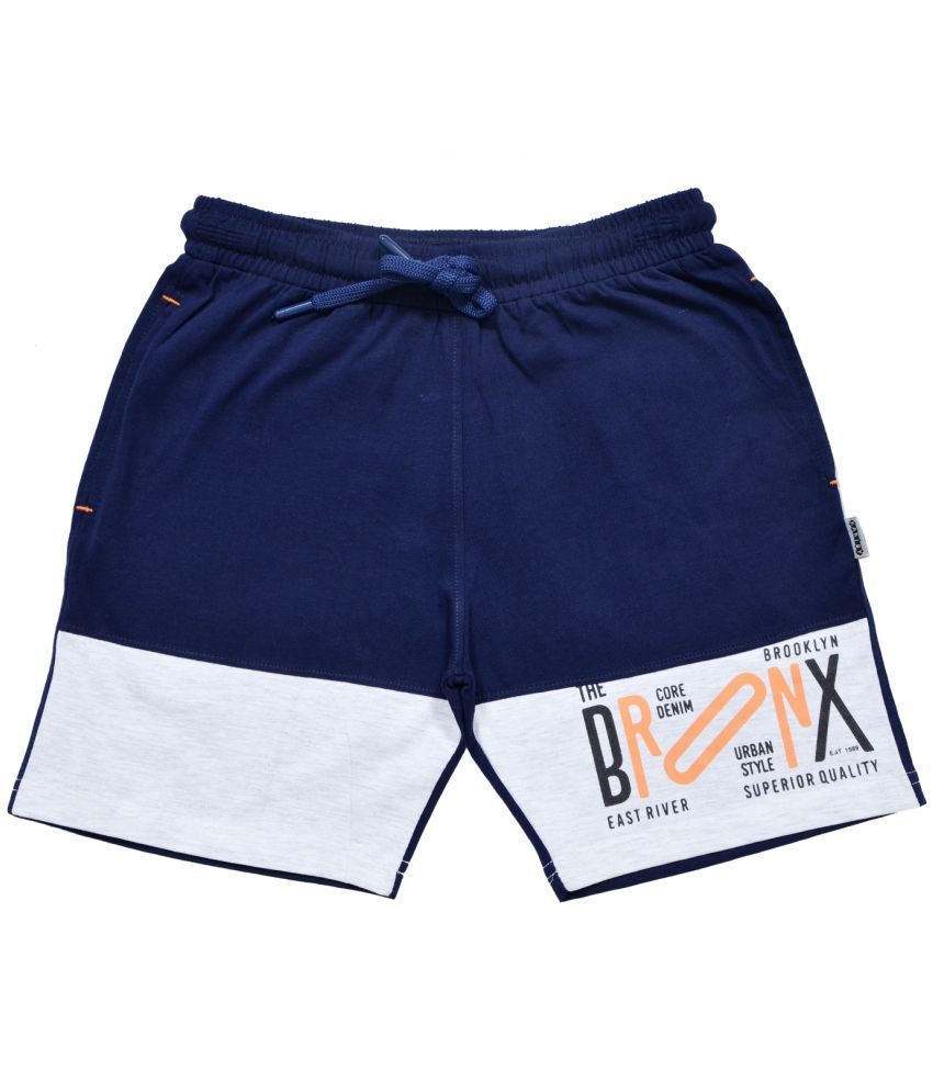     			Kariby Pack of 1 Cotton Shorts For Boys ( Dark Blue )