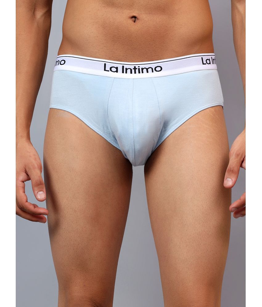     			La Intimo Pack of 1 Modal Briefs For Men's ( Light Blue )