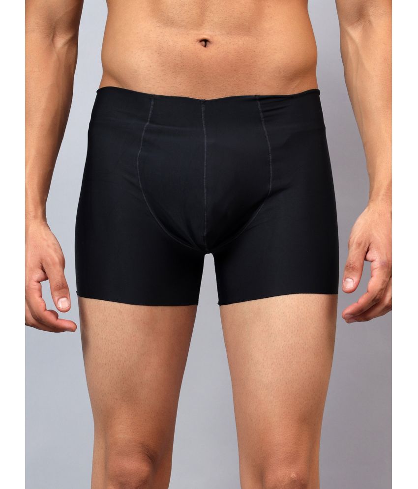     			La Intimo Pack of 1 Nylon Trunks For Men's ( Black )