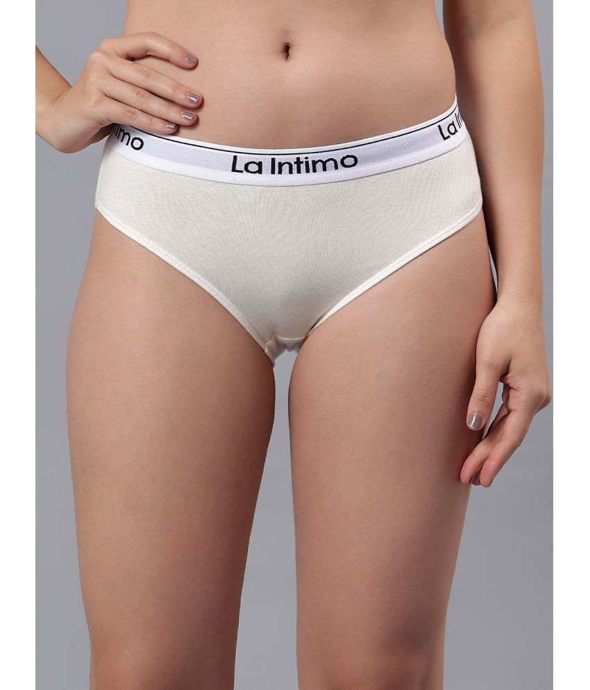     			La Intimo Pack of 1 Modal Bikini For Women ( Cream )