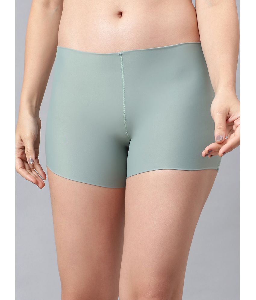     			La Intimo Pack of 1 Nylon Boy Shorts For Women ( Mint Green )