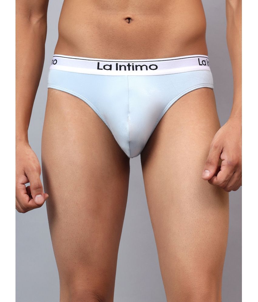     			La Intimo Pack of 1 Modal Thongs For Men's ( Light Blue )