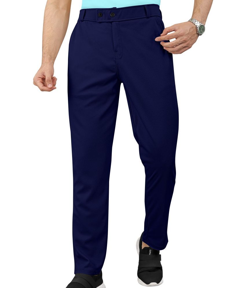     			Laadli Regular Flat Men's Chinos - Dark Blue ( Pack of 1 )