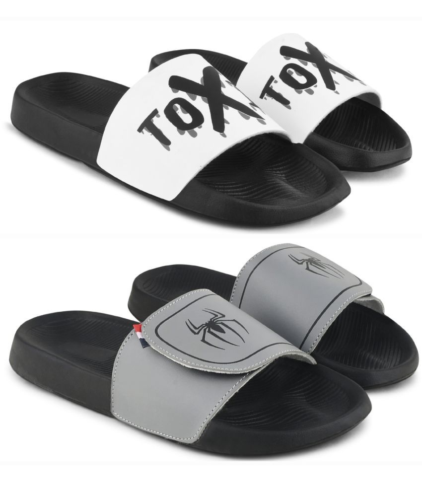     			PERY PAO Multi Color Men's Slide Flip Flop