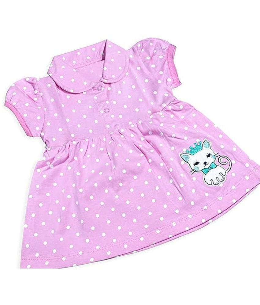     			Paryag Pack of 1 Baby Girls Cotton Blend Dress ( Pink )