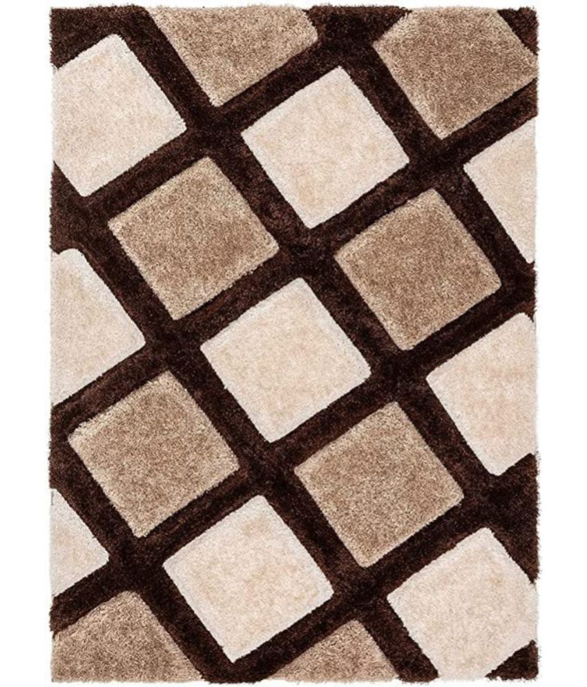     			ANABIA CARPET Multi Polyester Carpet Geometrical 3x5 Ft