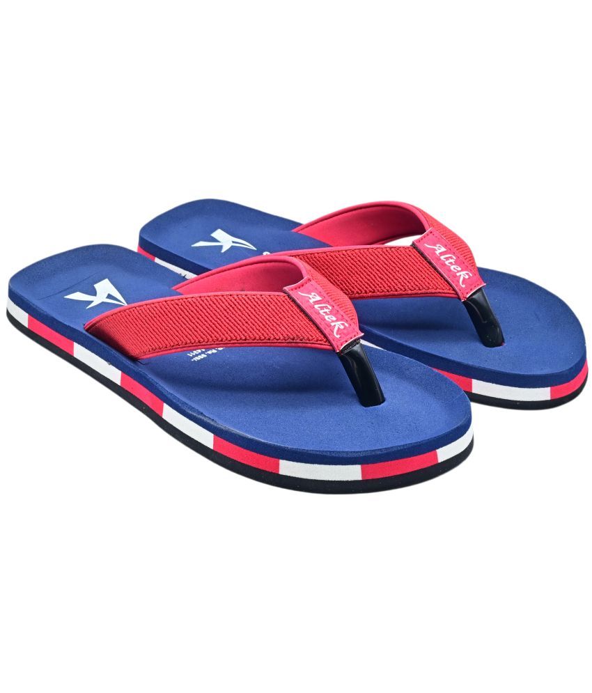     			Altek Navy Men's Thong Flip Flop