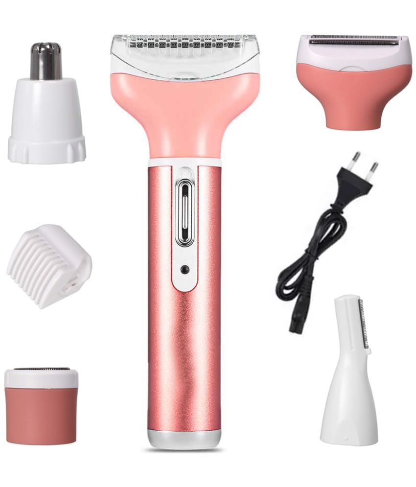     			CRS Woman Body Shaver Pink Cordless Beard Trimmer With 60 minutes Runtime