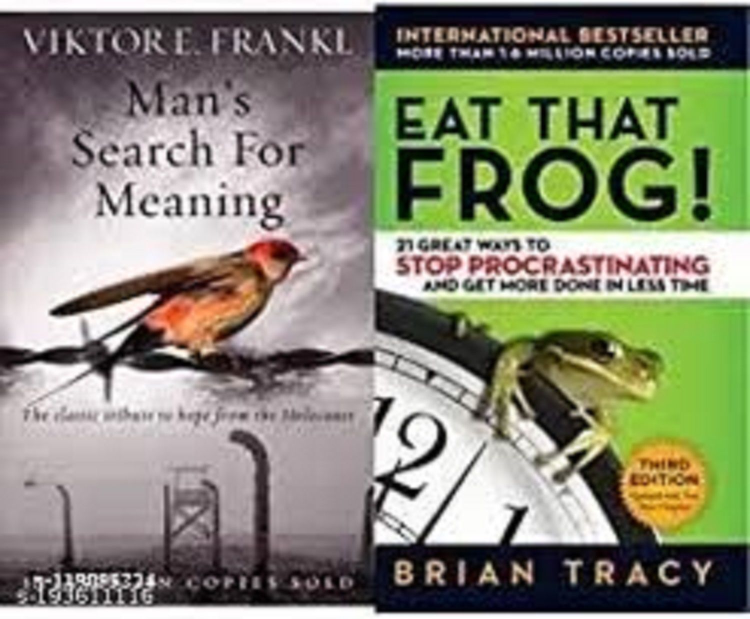     			Combo set of 2 Books:- Man's Search For Meaning + Eat That Frog (Paperback)