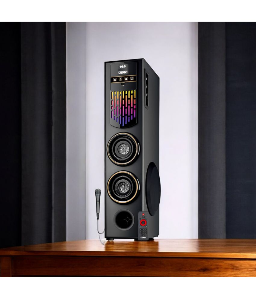     			KIVART TWS & Karaoke Mode Tower Speakers - Black