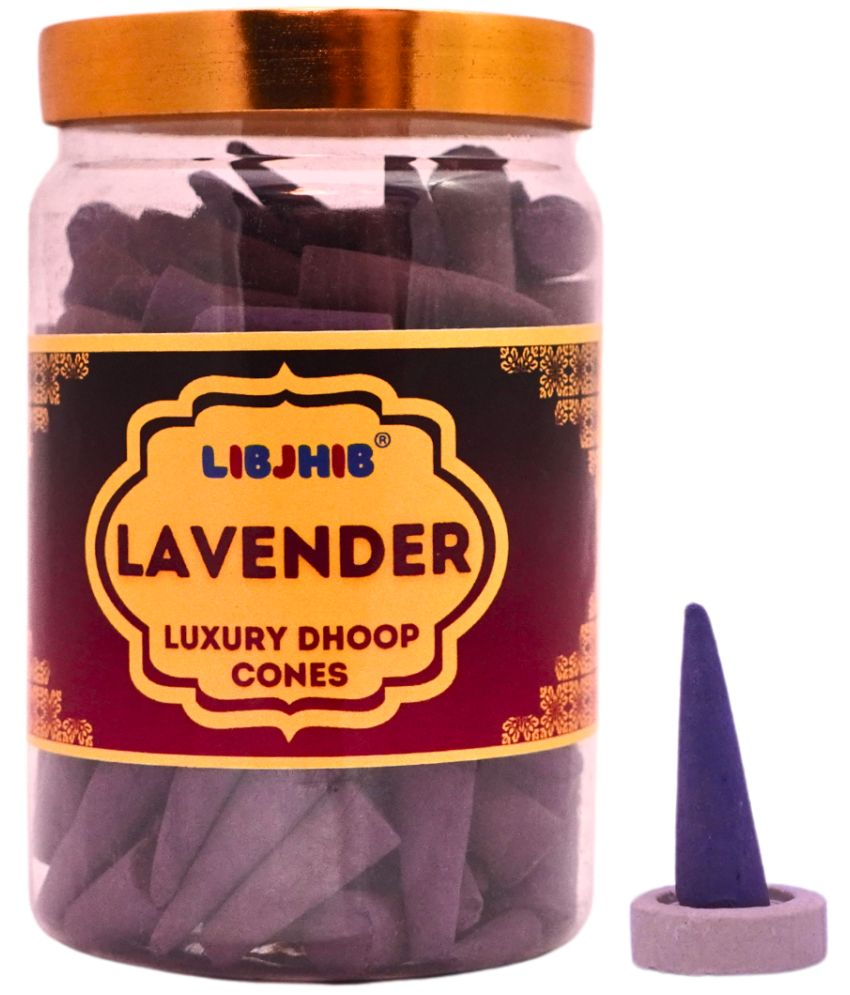     			Libjhib Incense Dhoop Cone Lavender 200 gm ( Pack of 1 )