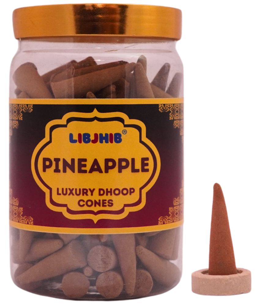     			Libjhib Incense Dhoop Cone Pineapple 200 gm ( Pack of 1 )