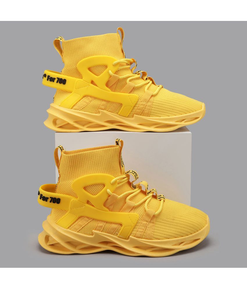     			RapidBox Stylish & Trendy yellow Men's Sneakers