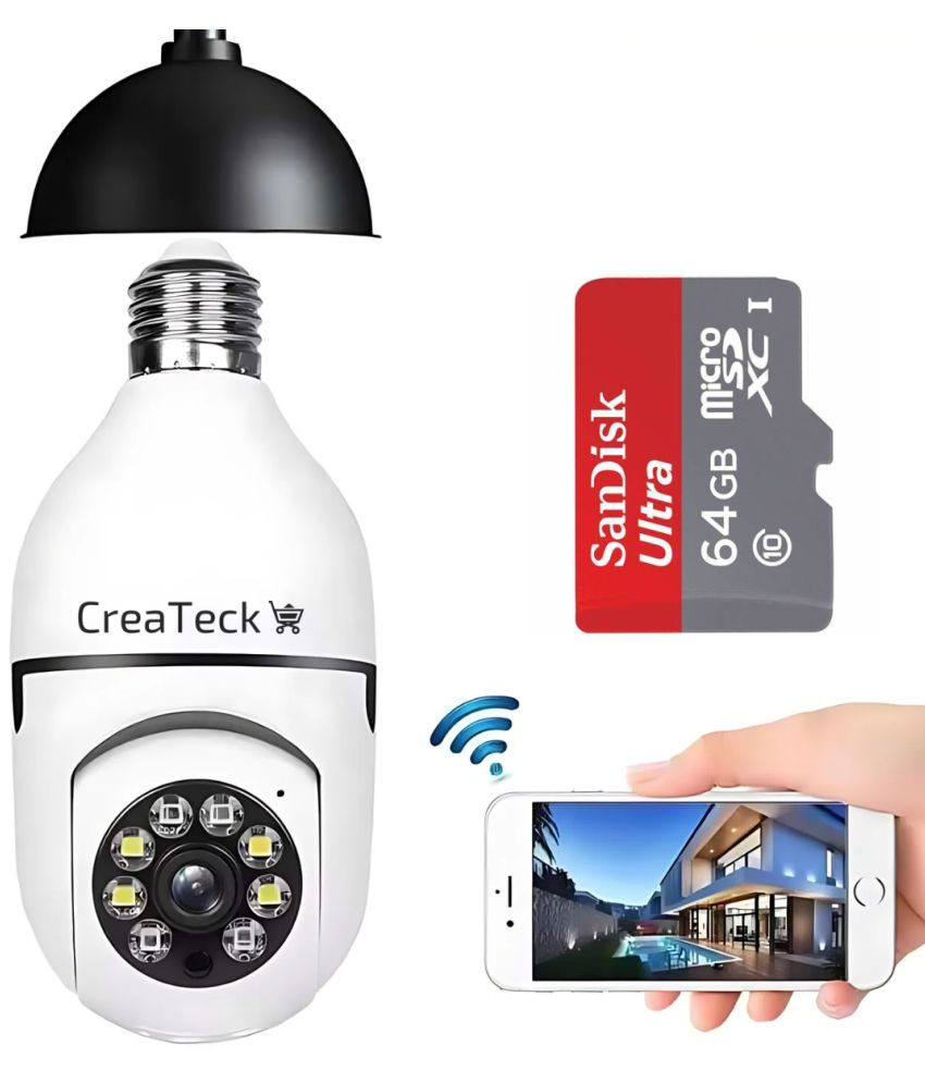     			CreaTeck PTZ Wi-Fi CCTV  w/64 Wi-Fi PTZ 1080p Camera