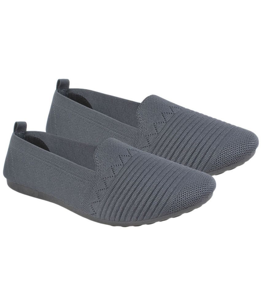     			HEATUP FOOTWEAR Dark Grey Women's Casual Ballerinas