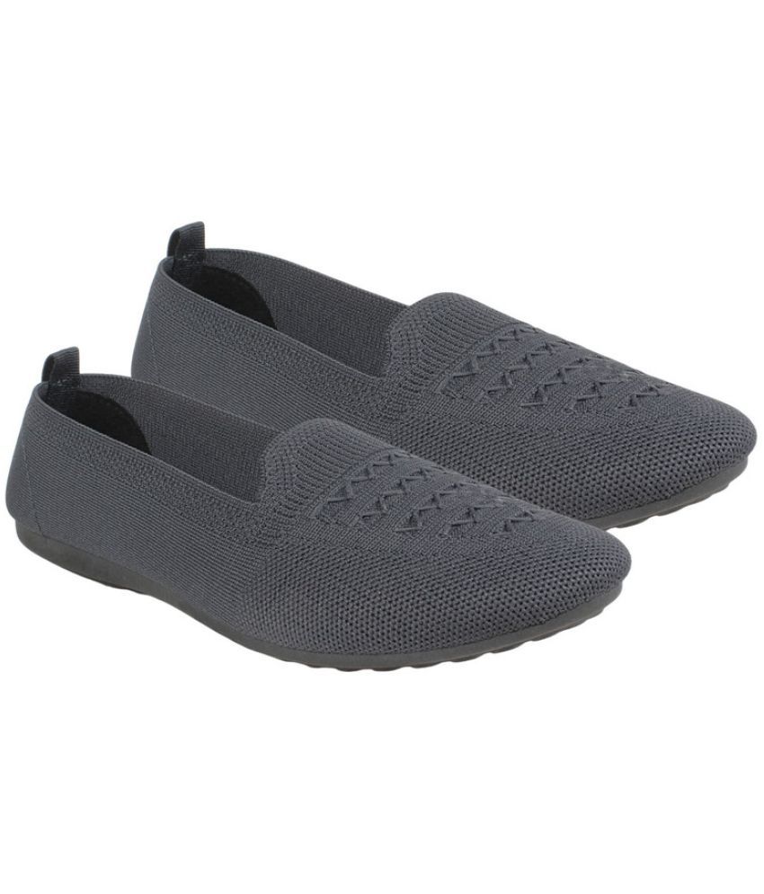     			HEATUP FOOTWEAR Dark Grey Women's Casual Ballerinas