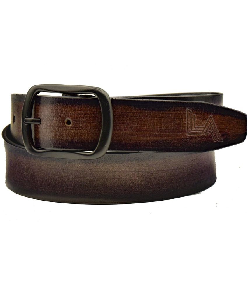     			LEVART - Brown 100% Leather Men's Casual Belt ( Pack of 1 )